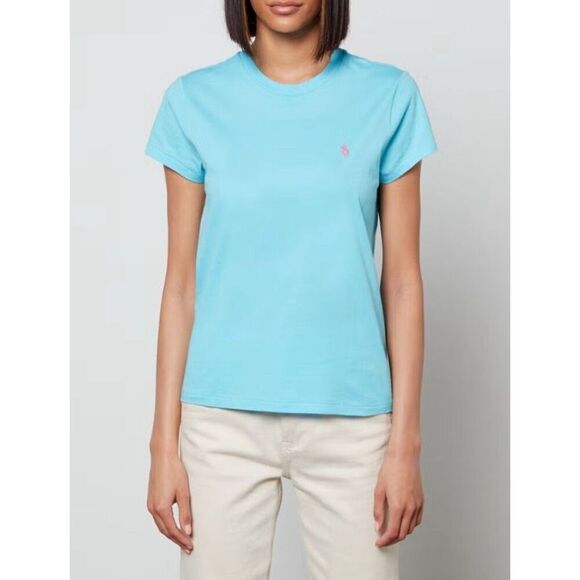 Polo Ralph Lauren sky blue cotton crewneck T - L - Picture 2 of 8